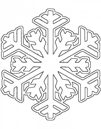 Snowflake To Color - Coloring Pages for Kids and for Adults