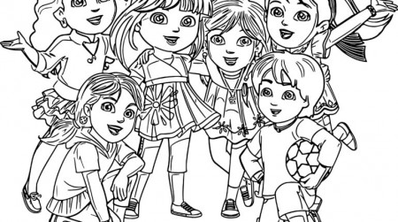 Dora And Friends Coloring Pages