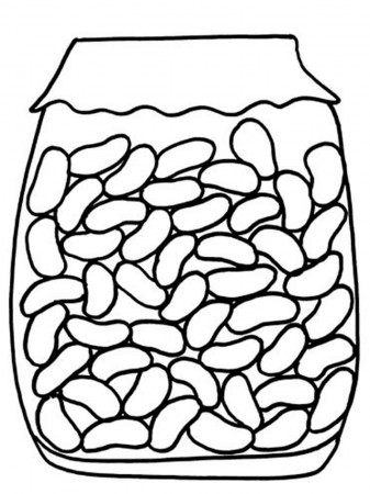 Jelly Bean Coloring Page - Google Twit