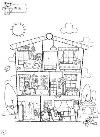 Dollhouse Coloring Pages at GetDrawings | Free download