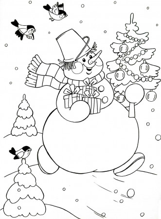 Coloring pages New Year. Download or print online.