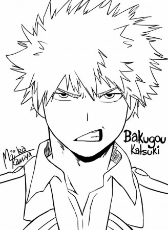 My Hero Academia Bakugou Coloring Pages (Page 1) - Line.17QQ.com