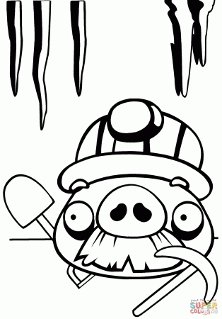 Moustache Pig coloring page | Free Printable Coloring Pages