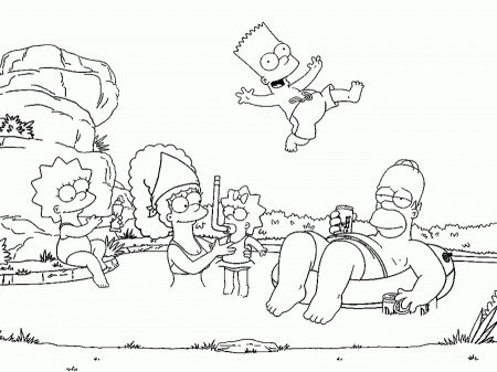 The Simpsons Coloring Pages (4) - Coloring Kids
