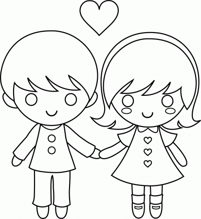 Coloring Pages: Boy And Girl Coloring Pages, Enchanting Coloring ...