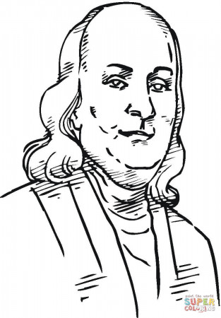 Benjamin Franklin Coloring page