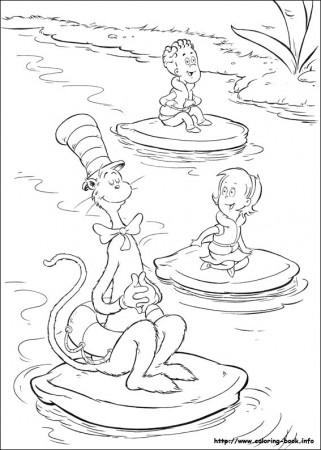 The Cat In The Hat Coloring Page