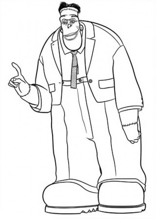 Big and Tall Frankenstein Hotel Transylvania Coloring Pages: Big ...