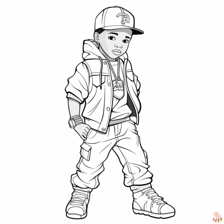 Printable Hip Hop Coloring Pages For Kids And Adults