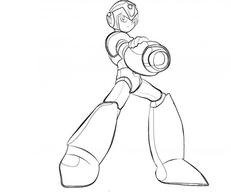 Mega man coloring pages to download and print for free