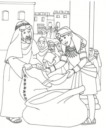 Best Photos of Joseph In Egypt Coloring Pages - Joseph and His ...