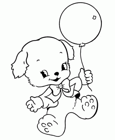 Teddy Bear Coloring Pages | Free Printable Balloon Bear Coloring 