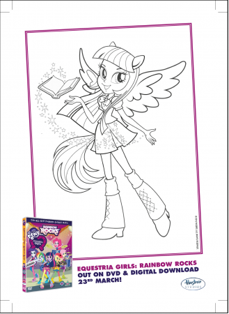 Image - Twilight Sparkle Rainbow Rocks coloring page.png - My ...
