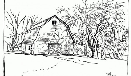 Wonderful landscape coloring pages for adults Coloring free online ...