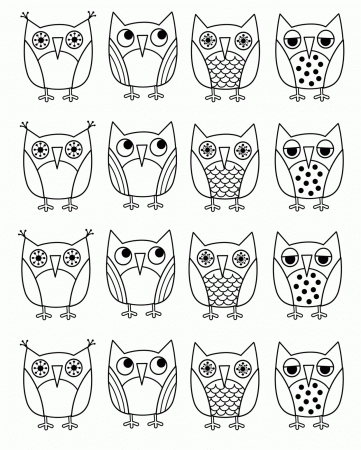 Free Printable Owl Coloring Pages Beautiful - Coloring pages