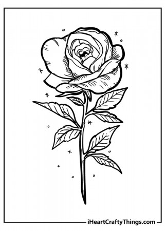 Rose Coloring Pages - Original And 100% Free (2023)