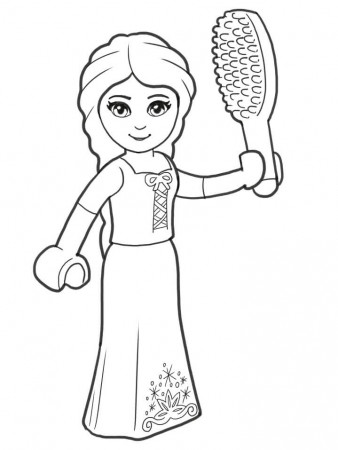 Lego Princess Coloring Page - Free Printable Coloring Pages for Kids