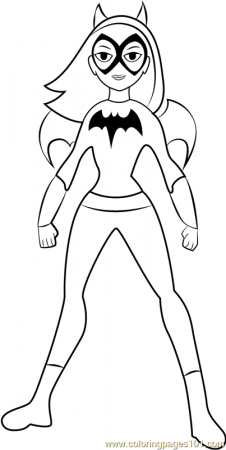 Batgirl Coloring Page for Kids - Free DC Super Hero Girls Printable Coloring  Pages Online for Kids - ColoringPages101.com | Coloring Pages for Kids