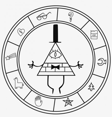 Bill Cipher Coloring Pages 2 By Joseph - Gravity Falls Bill Logo  Transparent PNG - 893x894 - Free Download on NicePNG