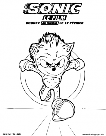 Sonic A Small Blue Fast Hedgehog Coloring Pages Printable