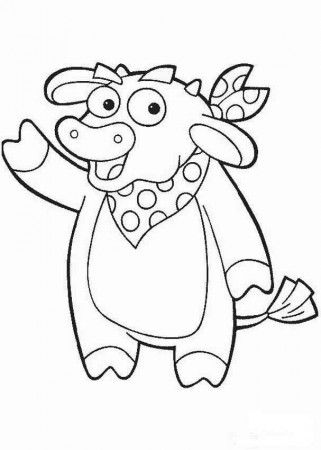 DORA THE EXPLORER coloring pages - Benny the Bull