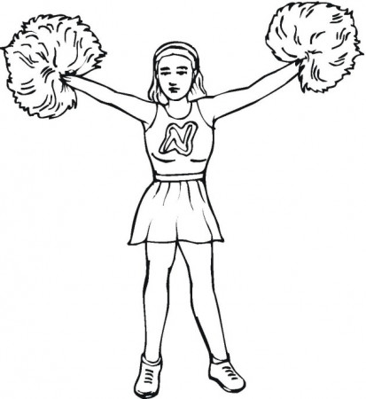 Printable Cheerleading Coloring Pages ...