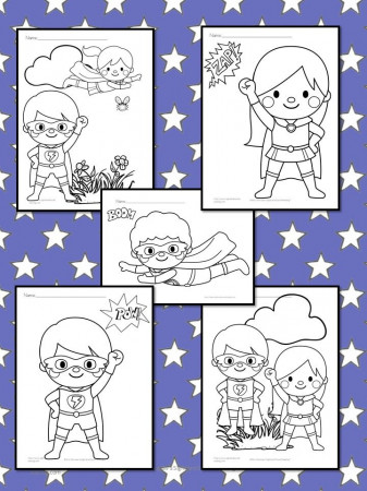 Superheroes Coloring Pages - Free Fun for Kids!