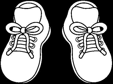 Tennis Shoes - Coloring Pages for Kids and for Adults