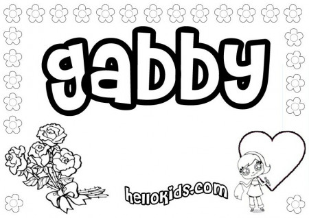 Gabby coloring pages - Hellokids.com