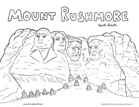 Flag coloring pages, Coloring pages, Mount rushmore