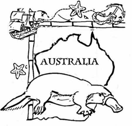 Australia Day Coloring Pages for Kids -