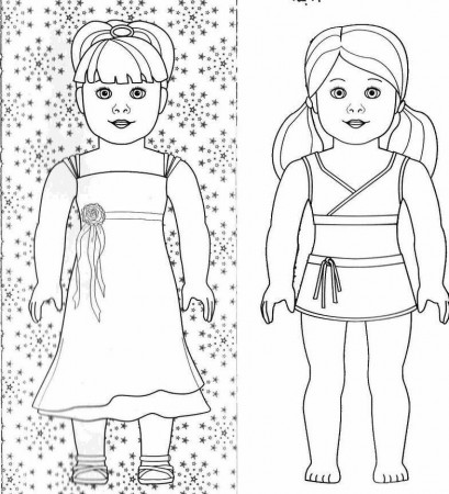 free printable american girl doll coloring pages 1 - Gianfreda.net