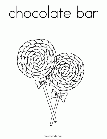 chocolate bar Coloring Page - Twisty Noodle