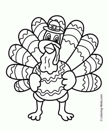 Cartoon Turkey Coloring Pages Printables - Coloring Pages For All Ages