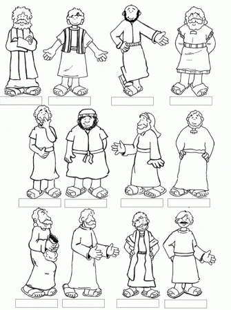 Twelve Apostles - Coloring Pages for Kids and for Adults