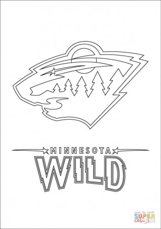 Minnesota Wild Logo coloring page | Free Printable Coloring Pages