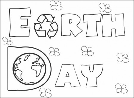 Earth Coloring Page - Dr. Odd