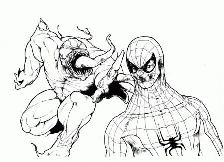 Spiderman Vs Venom Coloring Pages