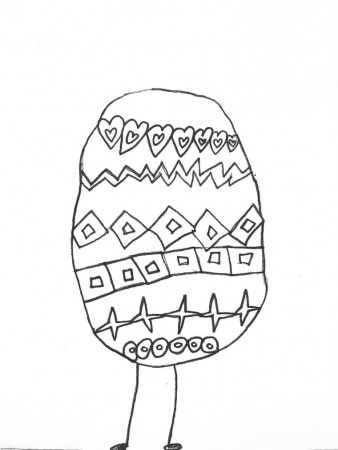 Easter Egg Coloring Page - Art Starts