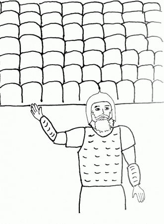 Bible Story Coloring Page for Joshua and the fall of Jericho ...