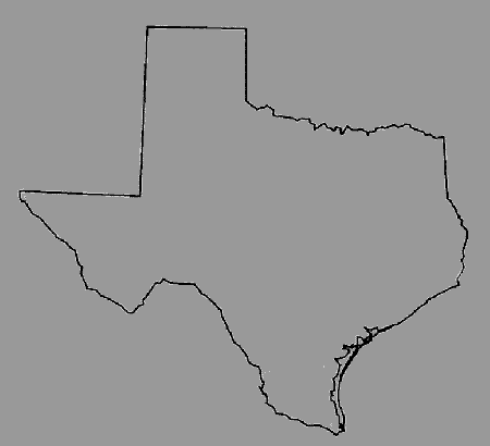 Outline Map Texas Rivers - new