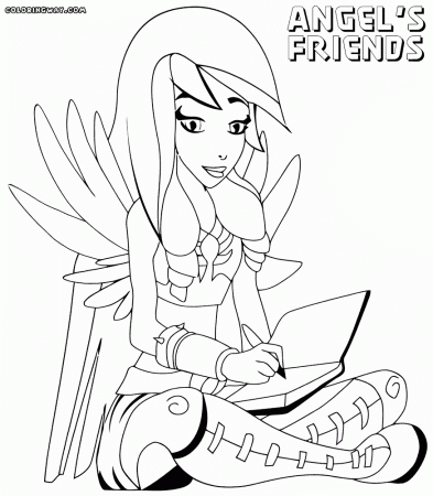 Angels Friends coloring pages | Coloring pages to download and print