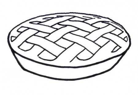 pie coloring page