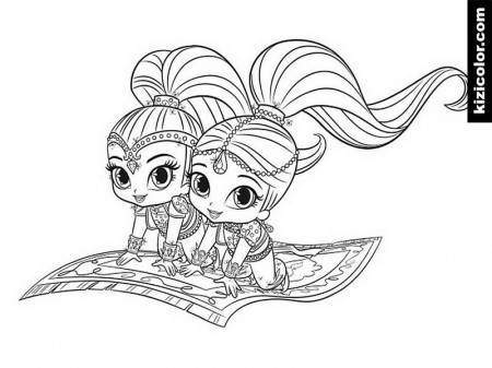 Shimmer And Shine 6 - Kizi Free Coloring Pages For Children ...