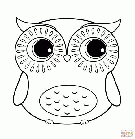 Cartoon Owl Coloring Page Printable Pages Cartoon Page adult