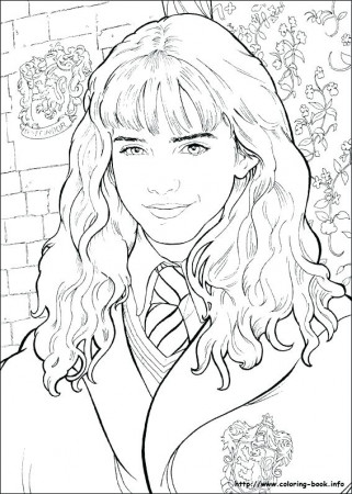Hermione Granger Coloring Pages at GetDrawings.com | Free ...