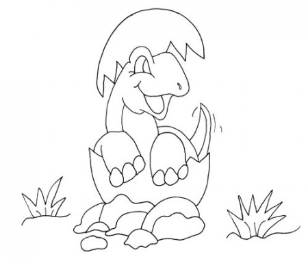 printable dinosaur egg coloring page - Clip Art Library