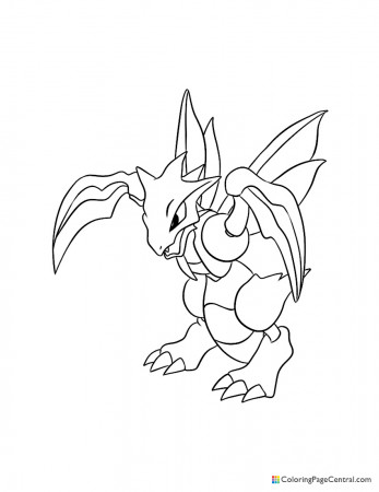 Pokemon - Scyther Coloring Page | Coloring Page Central