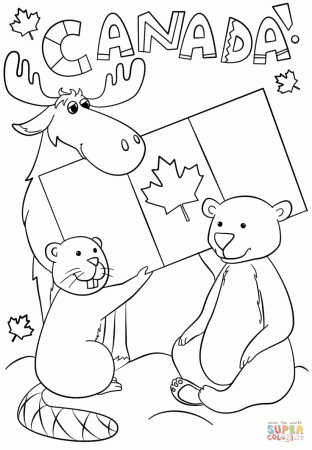 Canada Day coloring page | Free Printable Coloring Pages