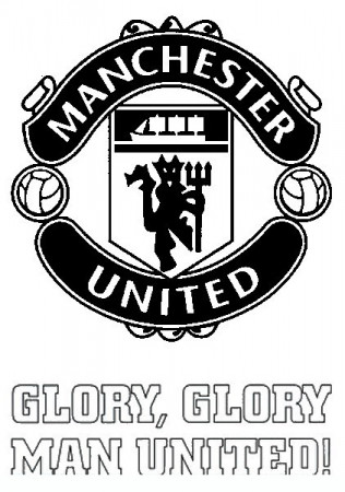 Print Manchester United Logo Soccer Coloring Page Or Download
